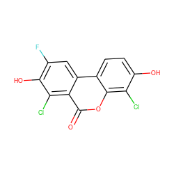 O=c1oc2c(Cl)c(O)ccc2c2cc(F)c(O)c(Cl)c12 ZINC000028571346