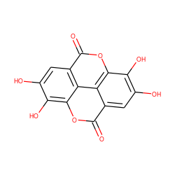 O=c1oc2c(O)c(O)cc3c(=O)oc4c(O)c(O)cc1c4c23 ZINC000003872446