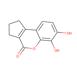 O=c1oc2c(O)c(O)ccc2c2c1CCC2 ZINC000002956058