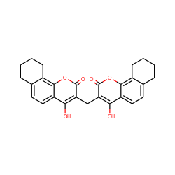 O=c1oc2c3c(ccc2c(O)c1Cc1c(O)c2ccc4c(c2oc1=O)CCCC4)CCCC3 ZINC000045258780