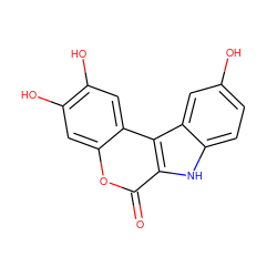 O=c1oc2cc(O)c(O)cc2c2c1[nH]c1ccc(O)cc12 ZINC000073197373