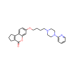 O=c1oc2cc(OCCCCN3CCN(c4ccccn4)CC3)ccc2c2c1CCC2 ZINC000103268606