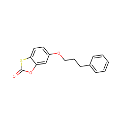 O=c1oc2cc(OCCCc3ccccc3)ccc2s1 ZINC000653786675