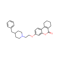 O=c1oc2cc(OCCN3CCC(Cc4ccccc4)CC3)ccc2c2c1CCCC2 ZINC000222007656