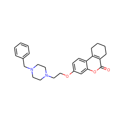 O=c1oc2cc(OCCN3CCN(Cc4ccccc4)CC3)ccc2c2c1CCCC2 ZINC000222009248