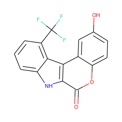 O=c1oc2ccc(O)cc2c2c1[nH]c1cccc(C(F)(F)F)c12 ZINC000082152927