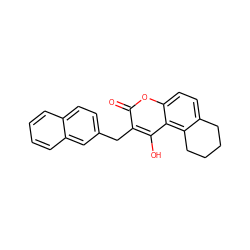 O=c1oc2ccc3c(c2c(O)c1Cc1ccc2ccccc2c1)CCCC3 ZINC000045290875