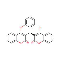 O=c1oc2ccccc2c(O)c1[C@@H]1c2ccccc2Oc2c1c(=O)oc1ccccc21 ZINC000006576216