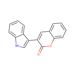 O=c1oc2ccccc2cc1-c1c[nH]c2ccccc12 ZINC000071296464