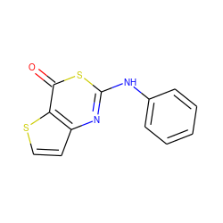 O=c1sc(Nc2ccccc2)nc2ccsc12 ZINC000002601987