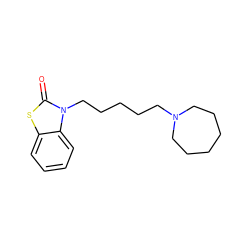 O=c1sc2ccccc2n1CCCCCN1CCCCCC1 ZINC000096916491