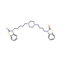 O=c1sc2ccccc2n1CCCCCN1CCN(CCCCn2c(=O)sc3ccccc32)CC1 ZINC000473082026