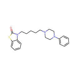 O=c1sc2ccccc2n1CCCCCN1CCN(c2ccccc2)CC1 ZINC000299823175