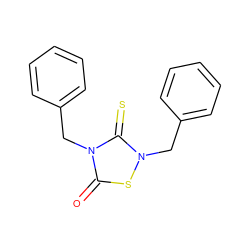 O=c1sn(Cc2ccccc2)c(=S)n1Cc1ccccc1 ZINC000000027364