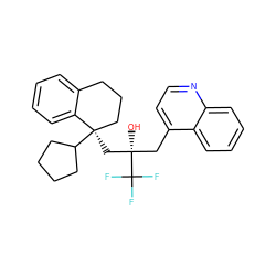 O[C@@](Cc1ccnc2ccccc12)(C[C@@]1(C2CCCC2)CCCc2ccccc21)C(F)(F)F ZINC000028826177