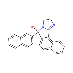 O[C@@]1(c2ccc3ccccc3c2)c2ccc3ccccc3c2C2=NCCN21 ZINC000001662062