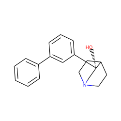 O[C@@]1(c2cccc(-c3ccccc3)c2)CN2CCC1CC2 ZINC000003792155