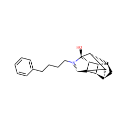 O[C@@]12[C@@H]3[C@H]4C[C@@H]5[C@@H]3[C@H]([C@@H]3[C@H]5[C@@H]4[C@H]31)N2CCCCc1ccccc1 ZINC000254086045