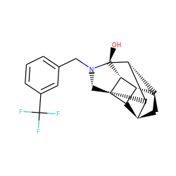 O[C@@]12[C@@H]3[C@H]4C[C@H]5[C@@H]6[C@@H]4[C@@H]1[C@@H]6[C@@H]([C@H]53)N2Cc1cccc(C(F)(F)F)c1 ZINC000261189662
