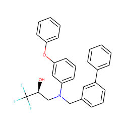 O[C@@H](CN(Cc1cccc(-c2ccccc2)c1)c1cccc(Oc2ccccc2)c1)C(F)(F)F ZINC000029389321