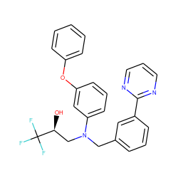 O[C@@H](CN(Cc1cccc(-c2ncccn2)c1)c1cccc(Oc2ccccc2)c1)C(F)(F)F ZINC000029391978