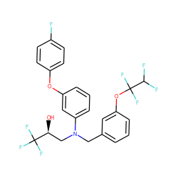 O[C@@H](CN(Cc1cccc(OC(F)(F)C(F)F)c1)c1cccc(Oc2ccc(F)cc2)c1)C(F)(F)F ZINC000038157979