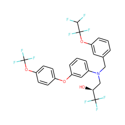 O[C@@H](CN(Cc1cccc(OC(F)(F)C(F)F)c1)c1cccc(Oc2ccc(OC(F)(F)F)cc2)c1)C(F)(F)F ZINC000038157991