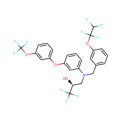 O[C@@H](CN(Cc1cccc(OC(F)(F)C(F)F)c1)c1cccc(Oc2cccc(OC(F)(F)F)c2)c1)C(F)(F)F ZINC000038157987