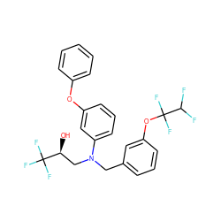 O[C@@H](CN(Cc1cccc(OC(F)(F)C(F)F)c1)c1cccc(Oc2ccccc2)c1)C(F)(F)F ZINC000001549154