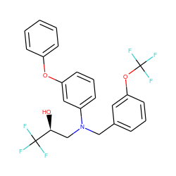 O[C@@H](CN(Cc1cccc(OC(F)(F)F)c1)c1cccc(Oc2ccccc2)c1)C(F)(F)F ZINC000013490890