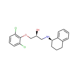 O[C@@H](CN[C@@H]1CCCc2ccccc21)COc1c(Cl)cccc1Cl ZINC000003401896