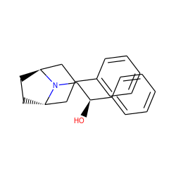 O[C@@H](CN1[C@H]2CC[C@H]1CC(c1ccccc1)C2)c1ccccc1 ZINC000100799586