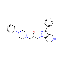 O[C@@H](CN1CCN(c2ccccc2)CC1)Cn1nc(-c2ccccc2)c2c1CCNC2 ZINC000028458767