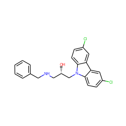 O[C@@H](CNCc1ccccc1)Cn1c2ccc(Cl)cc2c2cc(Cl)ccc21 ZINC000004159409