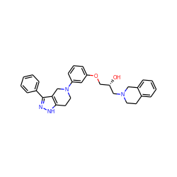 O[C@@H](COc1cccc(N2CCc3[nH]nc(-c4ccccc4)c3C2)c1)CN1CCc2ccccc2C1 ZINC000219740064