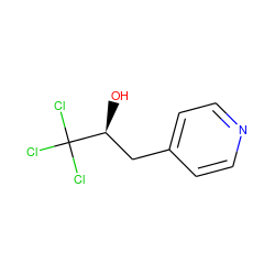 O[C@@H](Cc1ccncc1)C(Cl)(Cl)Cl ZINC000000162252