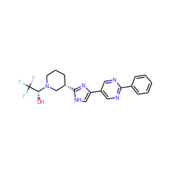 O[C@@H](N1CCC[C@H](c2nc(-c3cnc(-c4ccccc4)nc3)c[nH]2)C1)C(F)(F)F ZINC000118718649