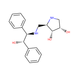 O[C@@H](c1ccccc1)[C@H](NC[C@H]1NC[C@H](O)[C@@H]1O)c1ccccc1 ZINC000040538184