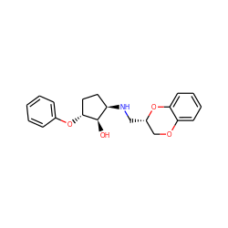 O[C@@H]1[C@H](NC[C@H]2COc3ccccc3O2)CC[C@H]1Oc1ccccc1 ZINC000013801214