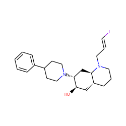 O[C@@H]1C[C@H]2CCCN(C/C=C/I)[C@@H]2C[C@H]1N1CCC(c2ccccc2)CC1 ZINC000053156943