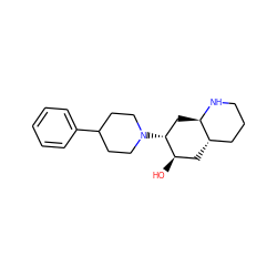 O[C@@H]1C[C@H]2CCCN[C@@H]2C[C@H]1N1CCC(c2ccccc2)CC1 ZINC000013799372