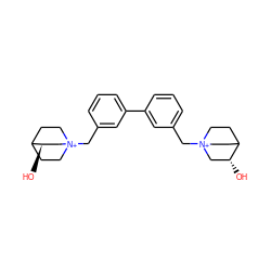 O[C@@H]1C[N+]2(Cc3cccc(-c4cccc(C[N+]56CCC(CC5)[C@H](O)C6)c4)c3)CCC1CC2 ZINC000071331700