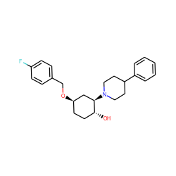 O[C@@H]1CC[C@@H](OCc2ccc(F)cc2)C[C@H]1N1CCC(c2ccccc2)CC1 ZINC000473090884