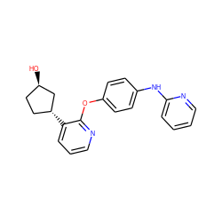 O[C@@H]1CC[C@@H](c2cccnc2Oc2ccc(Nc3ccccn3)cc2)C1 ZINC000144002732