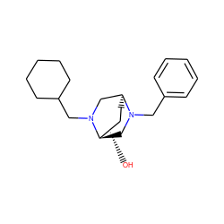 O[C@@H]1CC[C@H]2CN(CC3CCCCC3)[C@@H]1CN2Cc1ccccc1 ZINC000653887803