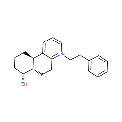 O[C@@H]1CCC[C@H]2c3ccc[n+](CCc4ccccc4)c3CC[C@H]12 ZINC000026285244