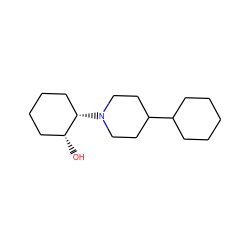 O[C@@H]1CCCC[C@@H]1N1CCC(C2CCCCC2)CC1 ZINC000028239526