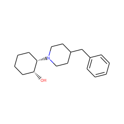 O[C@@H]1CCCC[C@@H]1N1CCC(Cc2ccccc2)CC1 ZINC000028236634