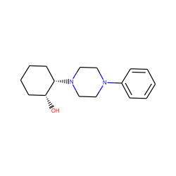 O[C@@H]1CCCC[C@@H]1N1CCN(c2ccccc2)CC1 ZINC000028238008