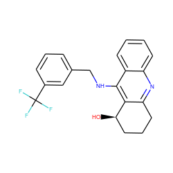 O[C@@H]1CCCc2nc3ccccc3c(NCc3cccc(C(F)(F)F)c3)c21 ZINC000014946513